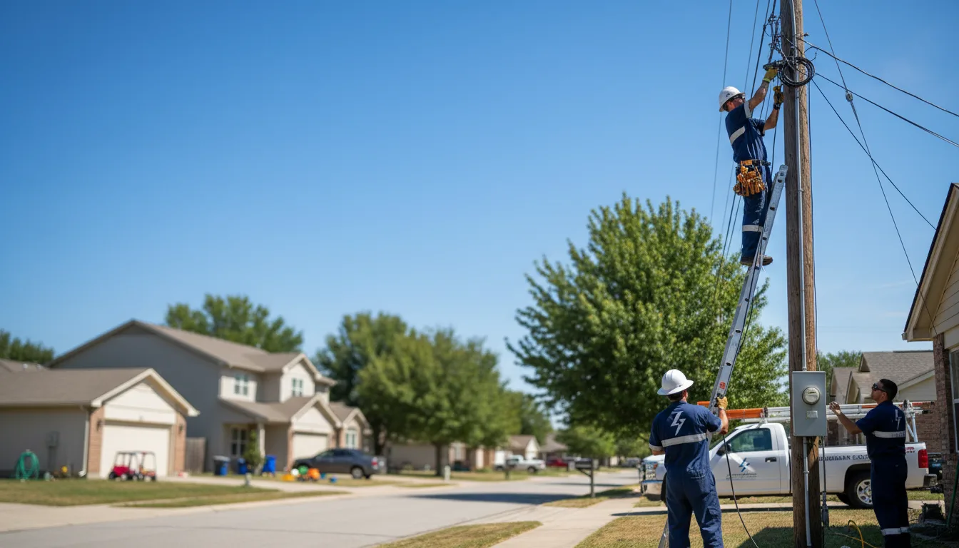 Residential electrician providing installation services in Elma, NY